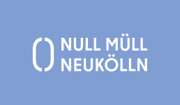 Logo von Null Müll auf blauem Hintergrund