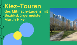 Bild aus der Gropiustadt auf Grünem Hintergrund
