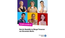 Plakat von Stromnetz für die Bewerbung für den Bürger*innenrat